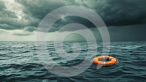 Guardian Afloat: Lifebuoy Amidst Stormy Seas on World Rescue Day