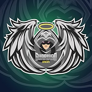 Guardian Angel logo Mascot for team brand esport