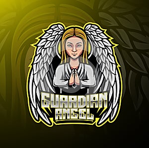 Guardian Angel mascot Logo design