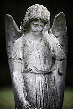 Guardian angel statue