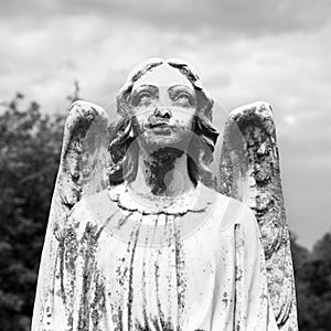 Guardian angel statue photo