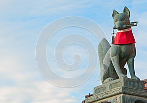 Guardian of Fushimi Inari Taisha Shrine photo