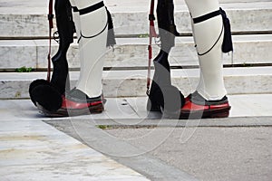 Guardian of greek parliament in Athens, greece