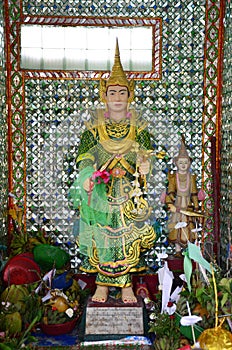 Guardian of Rohani Bo Bo Gyi at Botahtaung Pagoda in yangon Myanmar