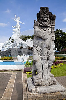 Guardian at Satria Gatotkaca Statue, Bali