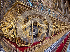 Guardian Statues Surrounding the Temple of the Emerald Buddha