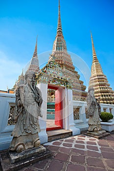 Guardian Statues at Wat Pho (Pho Temple) in Bangkok