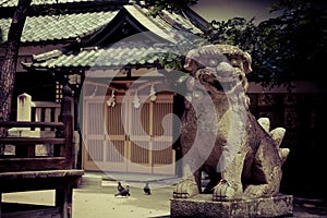 Guardian in the temple