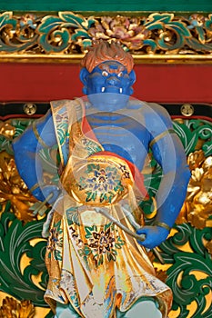 A Guardian at Yashamon Gate at Taiyuinbyo Shrine