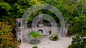 Guardians Entrance in the park of Quinta da Regaleira, Sintra, Portugal