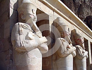 Guardians at the Temple of Queen Hatshepsut, Egypt