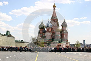 Guards parade on Red square