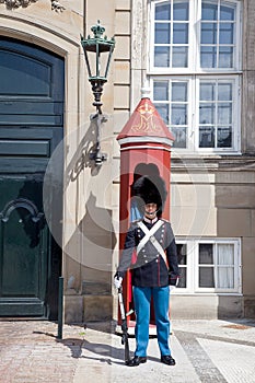Guardsman on a post