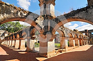 Guatemala, Antigua, church and Convent of Capuchinas photo