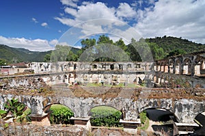 Guatemala, Antigua, church and convent of capuchinas photo