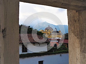 Guatemala, Antigua, Iglisia church dome