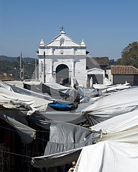 Guatemala church in chichicastenango photo
