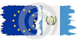 A unión Europea banderas conexión 