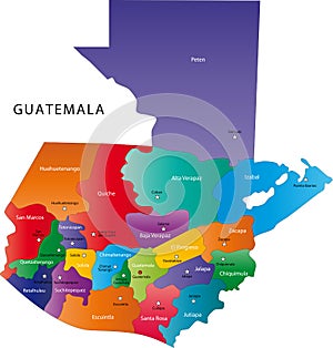 Guatemala map photo