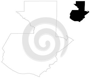 Guatemala map - Republic of Guatemala