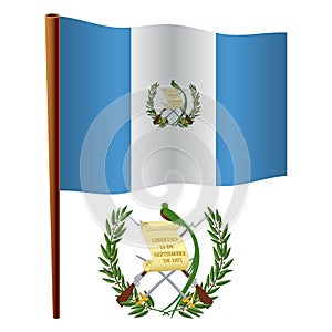 Guatemala wavy flag
