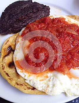 Guatemalan breakfast, desayuno tÃÂ­pico chapÃÂ­n photo