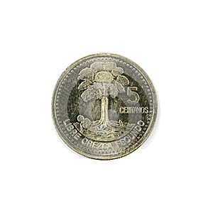 5 guatemalan centavo coin 2000 obverse photo