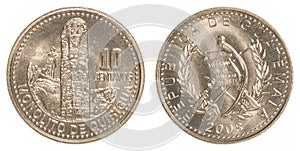 10 guatemalan centavos coin