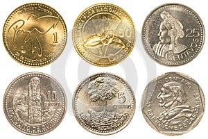 guatemalan quetzal coins collection photo