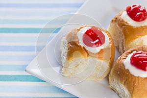 Guava Cream Cheese Custard Rolls