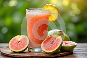 Guava Infused Tropical Fruit Smoothie