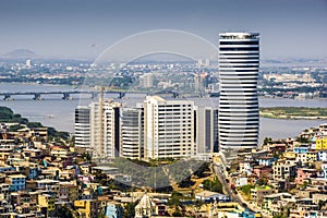 Guayaquil city view from above