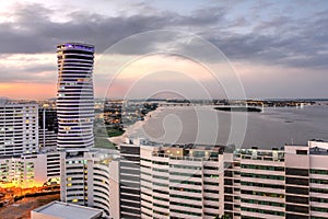 Guayaquil skyline with The Point building, Ecuador