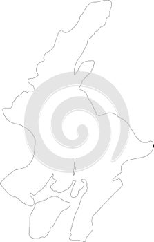 Guayas Ecuador outline map photo