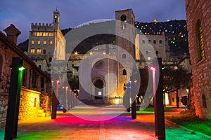 Gubbio at christmas time.