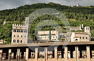 Gubbio city overview