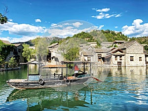 Gubei Water Town near Simatai Great Wall in Miyun, Beijing, China.