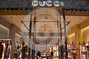 Gucci store at Dubai Mall in Dubai, UAE