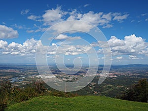 Guchevo, a mountain, the highest point Crni vrh, belongs to the lower Valjevsko-Podrinje mountains. View to the Drina