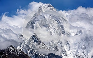 Gudherbrum IV peak in the karakoram mountains