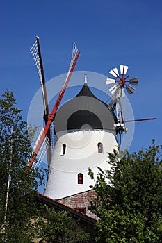 Gudhjem Windmill, Bornholm, Denmark photo