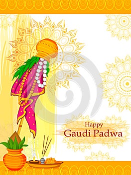 Gudi Padwa holiday religious festival background of Maharashtra India