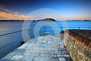 Guernsey view on castle Cornet