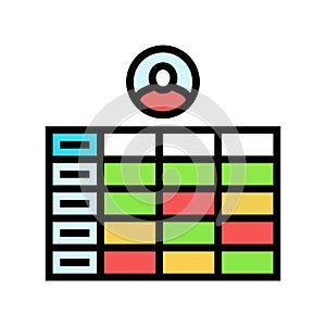 guerrilla testing ux ui design color icon vector illustration