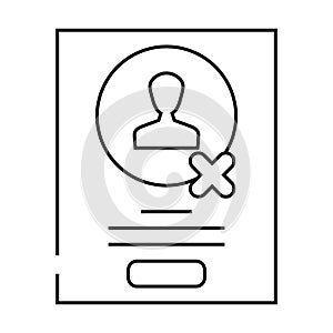guerrilla testing ux ui design line icon vector illustration