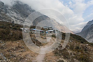 Guest houses on Langtang Valley Trek. Nepal