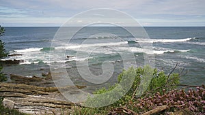 Guethary surfer beach at sunny day on summer