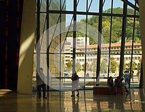 Guggenheim Museum, Bilbao, Basc Country, Spain, inside view