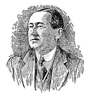 Guglielmo Marconi vintage illustration photo