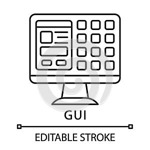 GUI linear icon